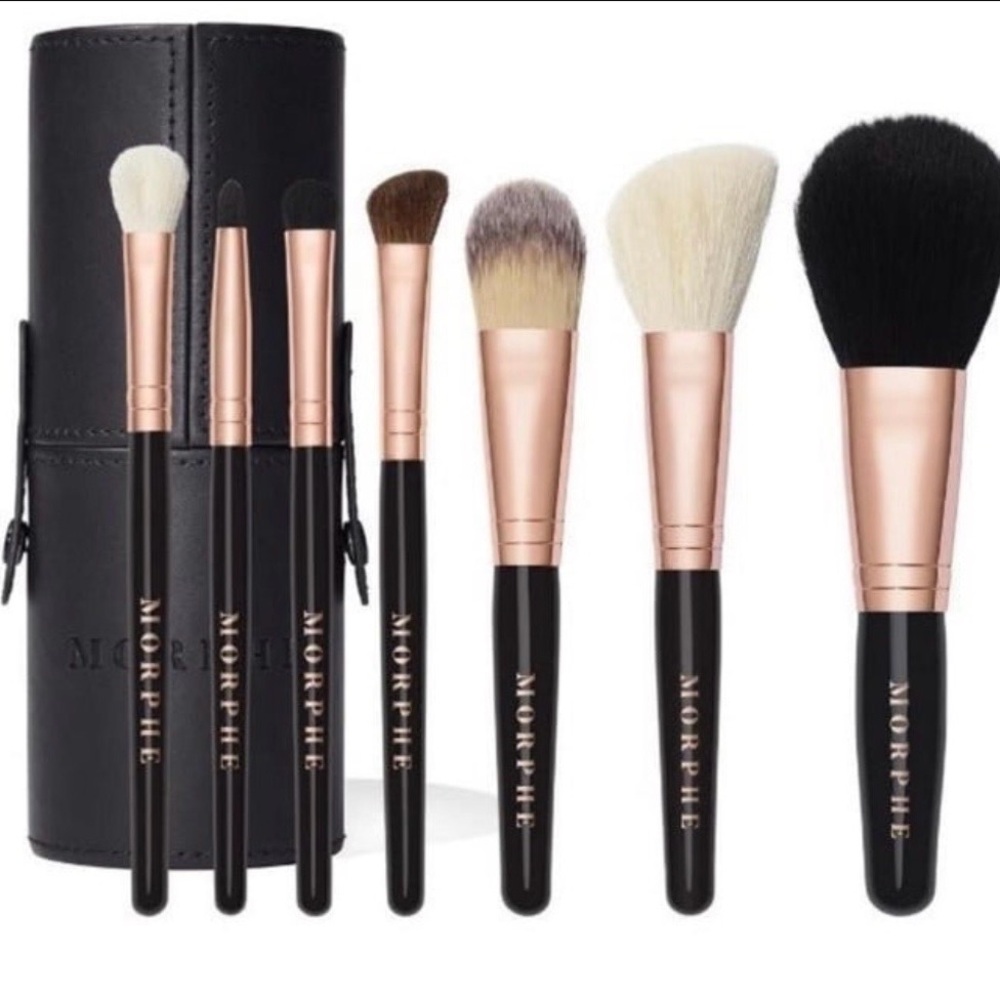 Morphe Black and Rose Gold Brush Collection